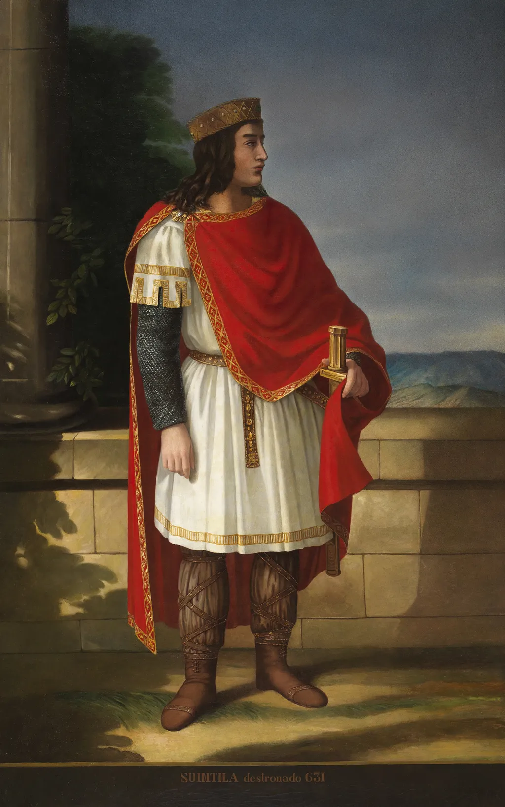 Wittiza, visigothic's king, by Manuel Iglesias y Domínguez, oil, 1853