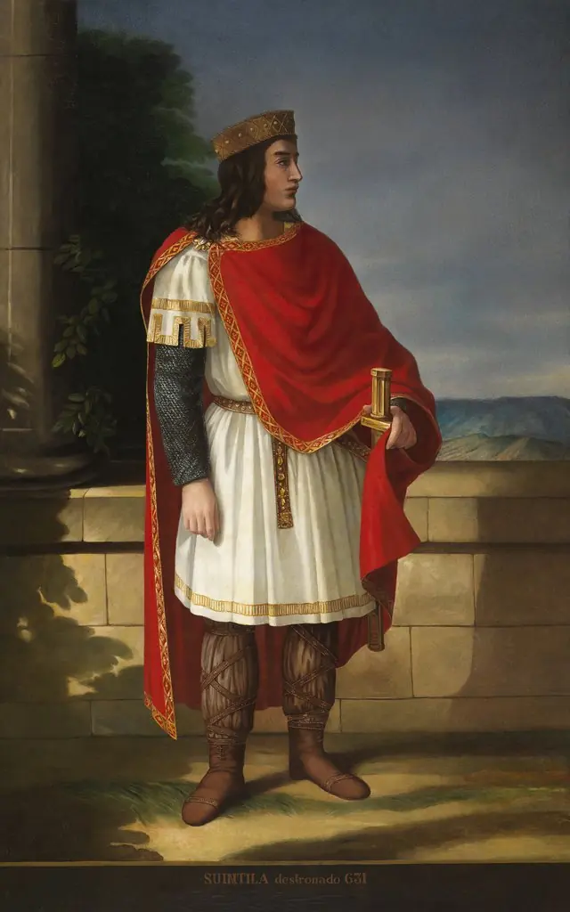 Wittiza, visigothic's king, by Manuel Iglesias y Domínguez, oil, 1853