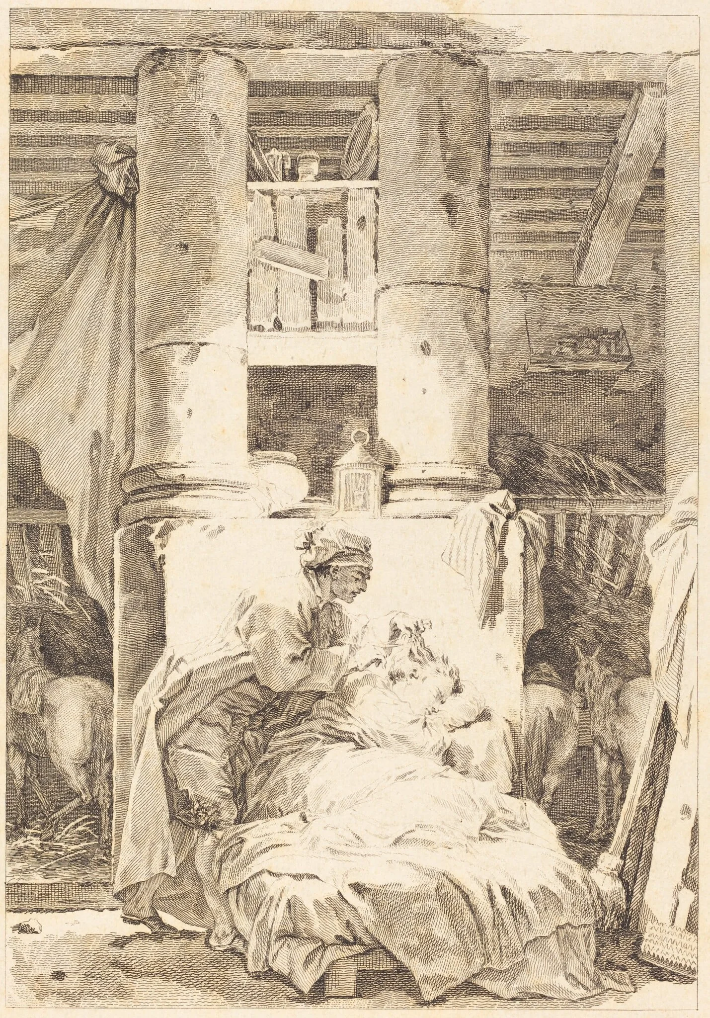 Le muletier, detail
