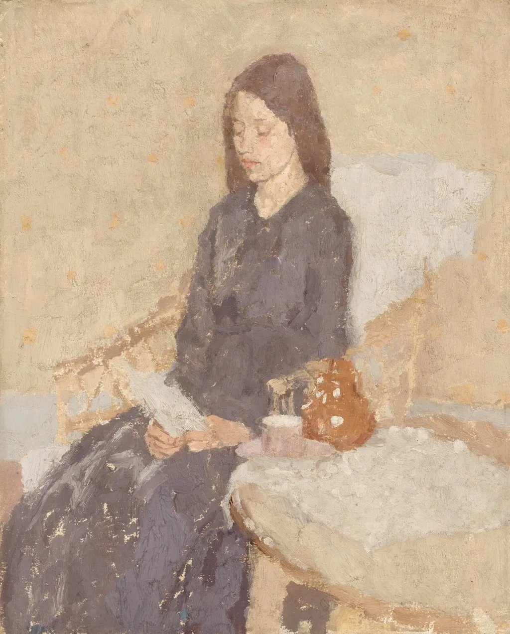 The Convalescent, by Gwen John, oil, 1920