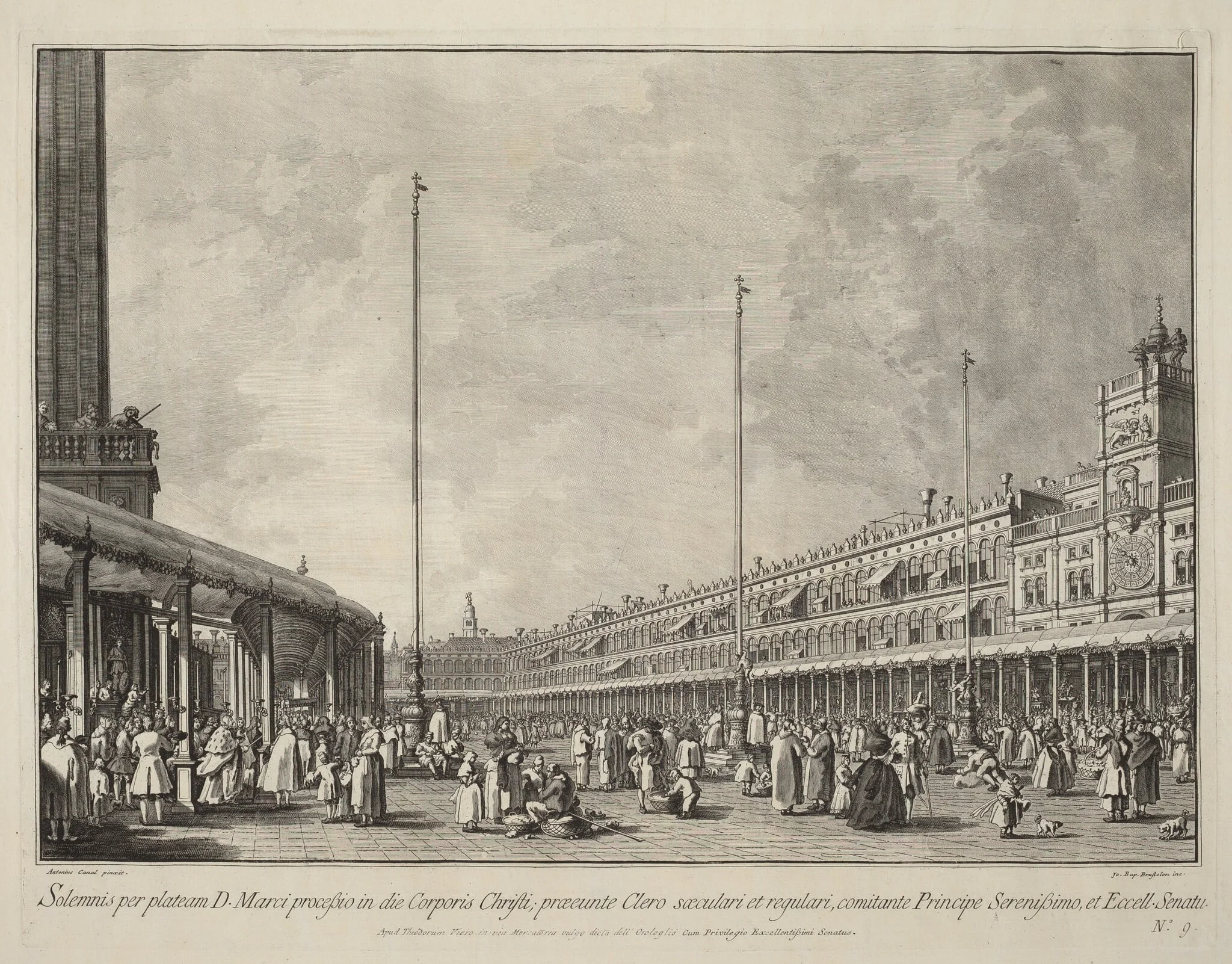 Procession on Corpus Christi Day in the Piazza San Marco, detail