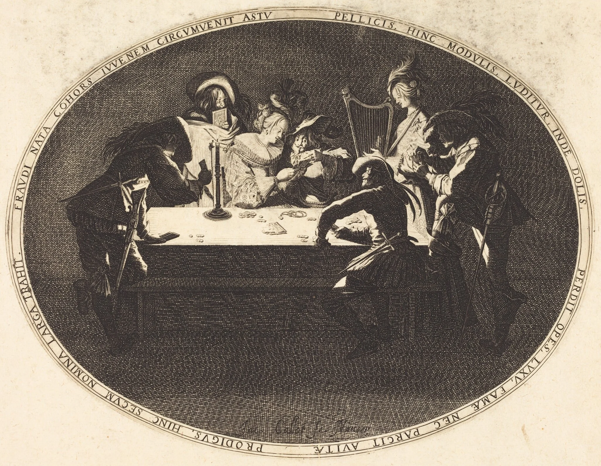 The Card Players, detail