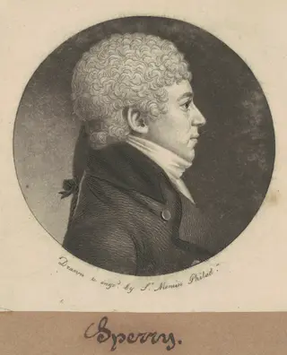 Jacob Sperry, by Charles B. J. Févret de Saint-Mémin, ink, 1800