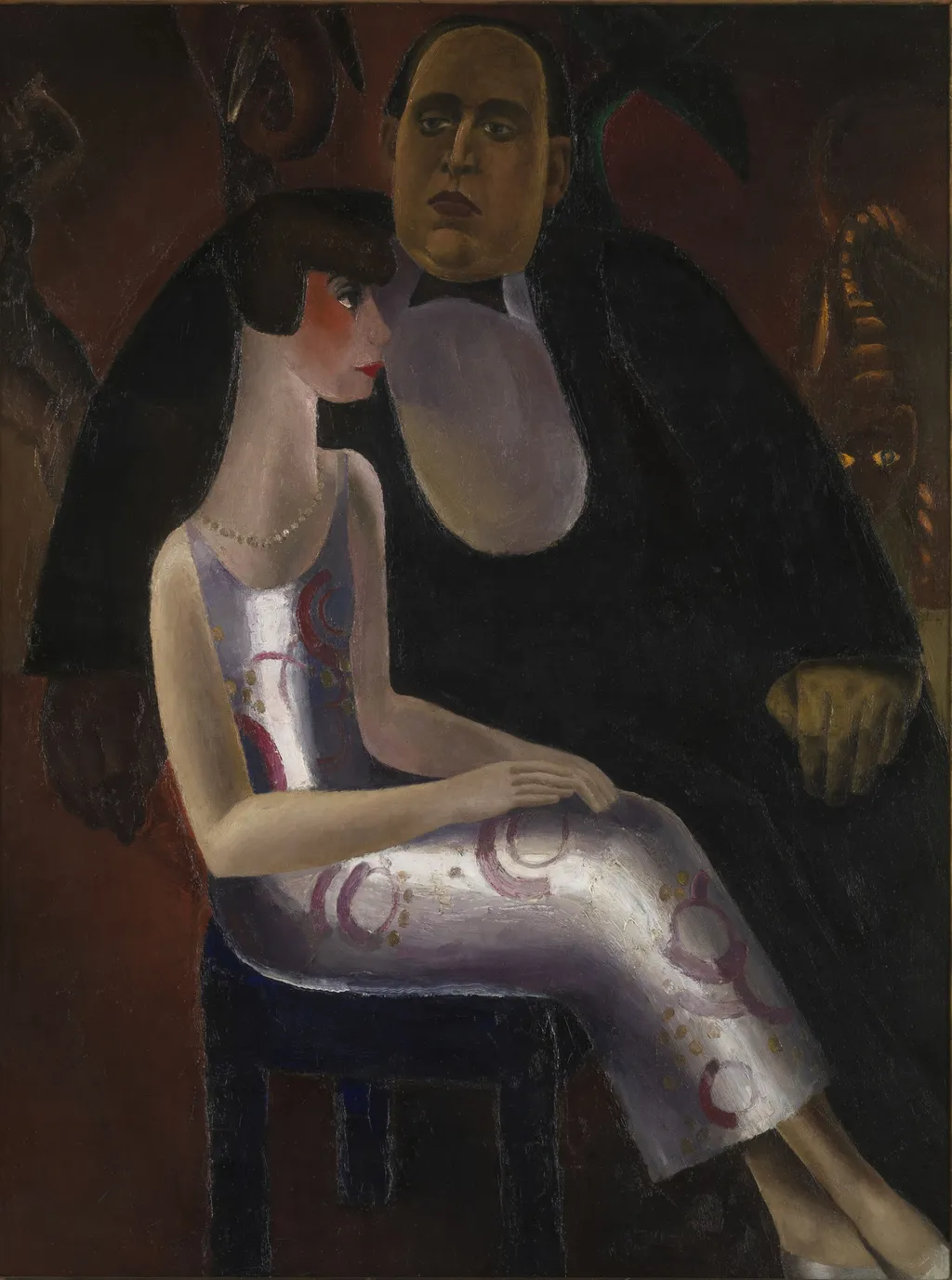 Paul-Gustave van Hecke and His Wife Norine De Schrijver, by Frits Van den Berghe, oil, 1923