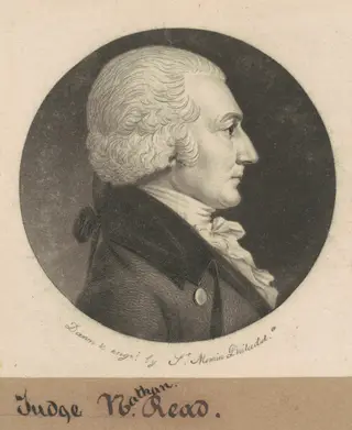 Nathan Read, by Charles B. J. Févret de Saint-Mémin, ink, 1800