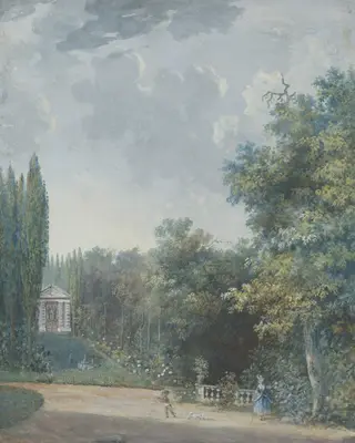 Park View, by Louis Gabriel Moreau the Elder, gouache, 1773