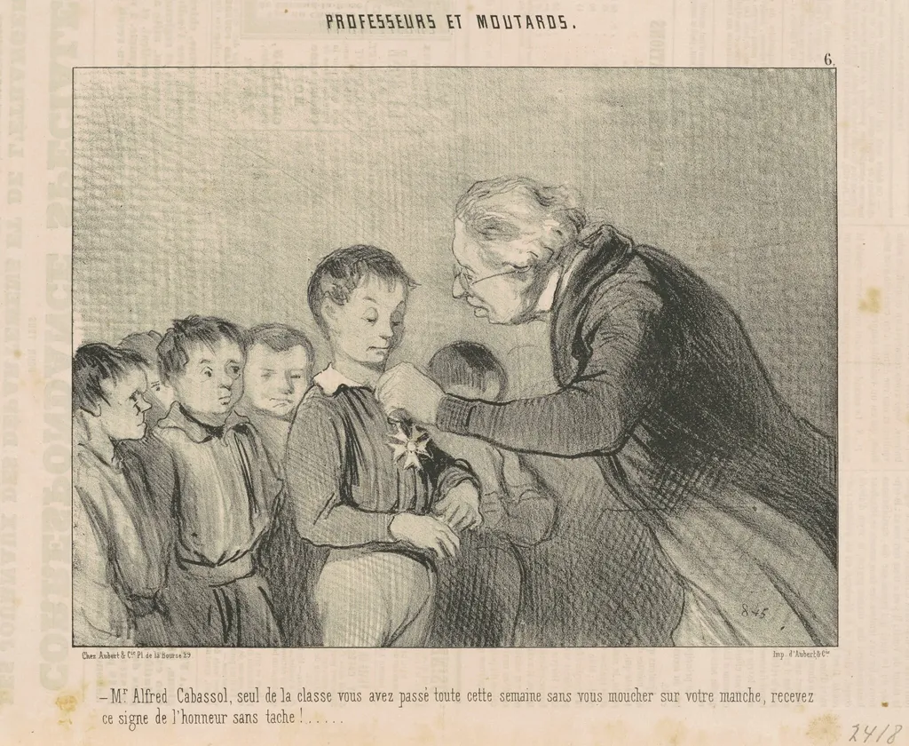 Mr. Alfred Cabassol ... recevez ce signe de l'honneur ..., by Honoré Daumier, ink, 1846