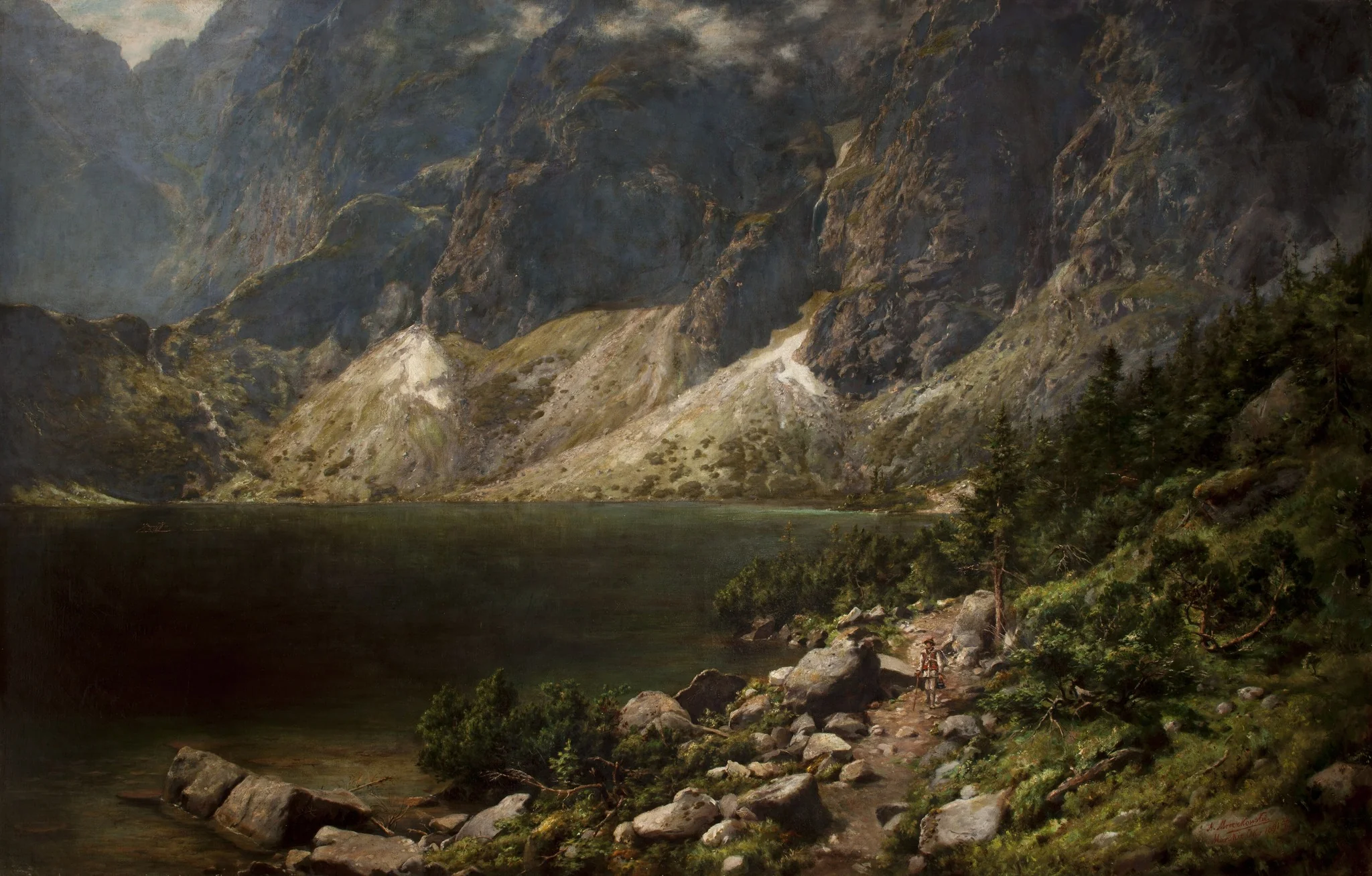 The Morskie Oko Lake, detail