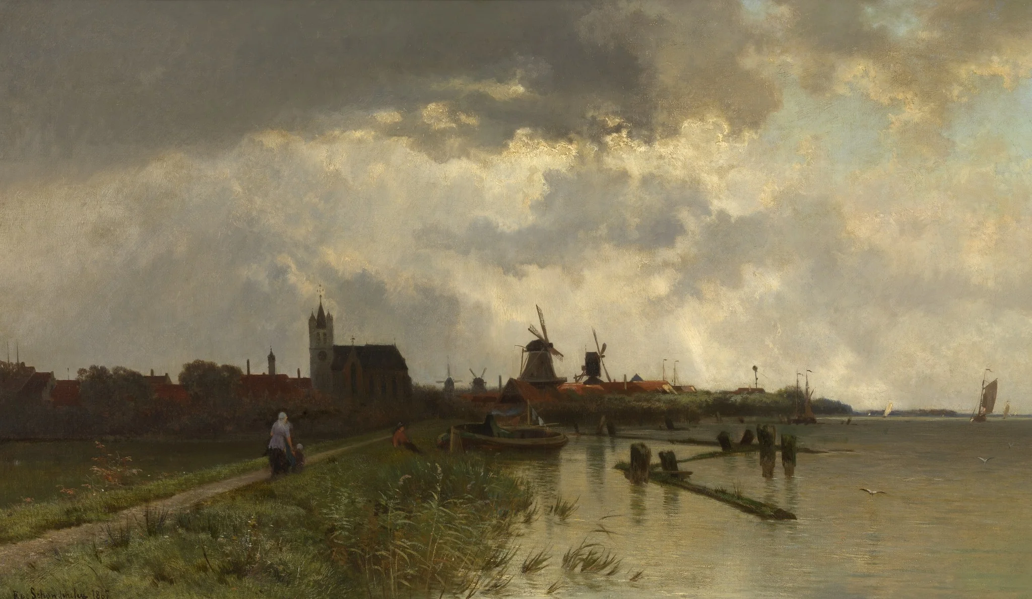 Souvenir of the Zuiderzee, detail