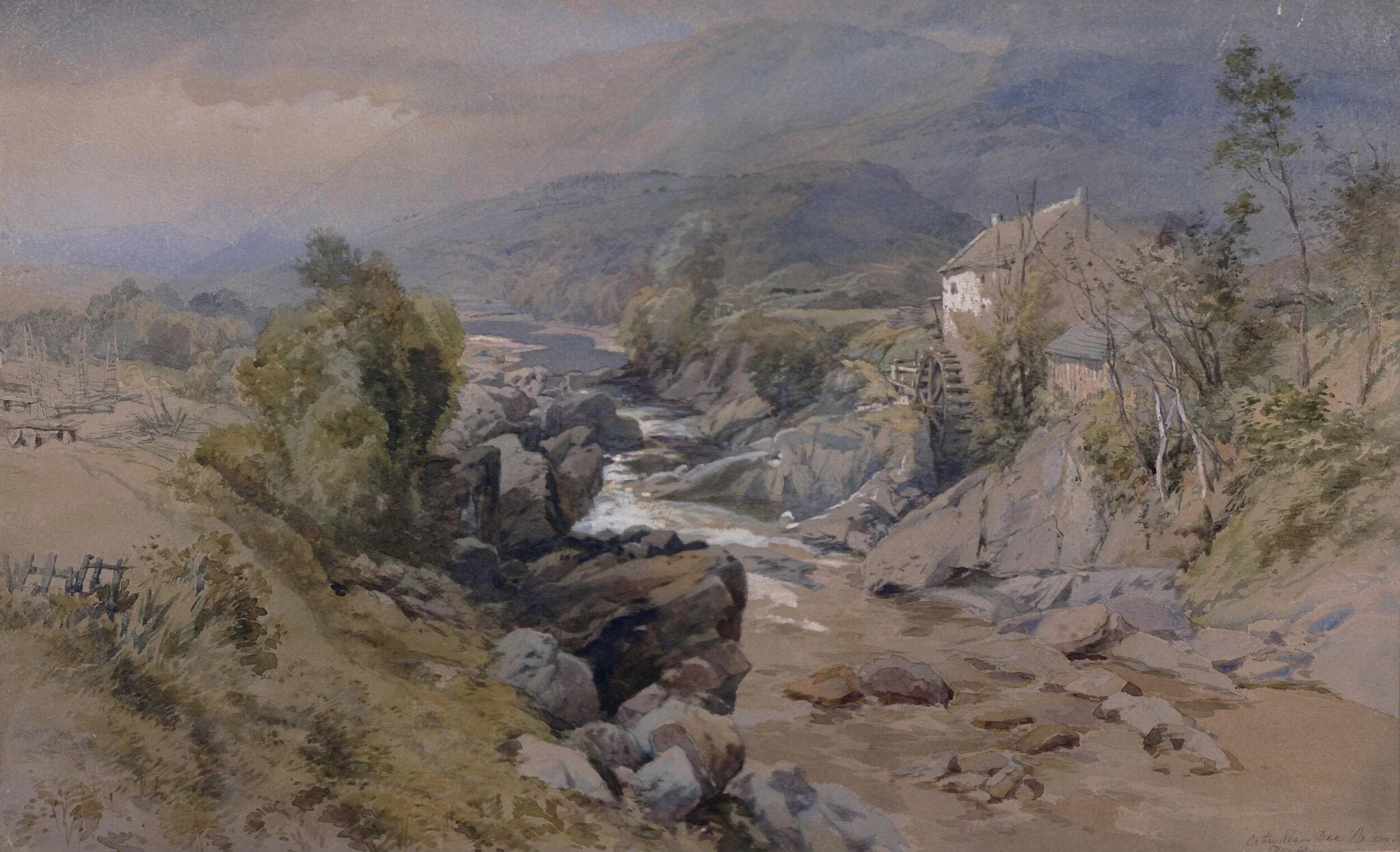 On the River Dee, Braemar, detail