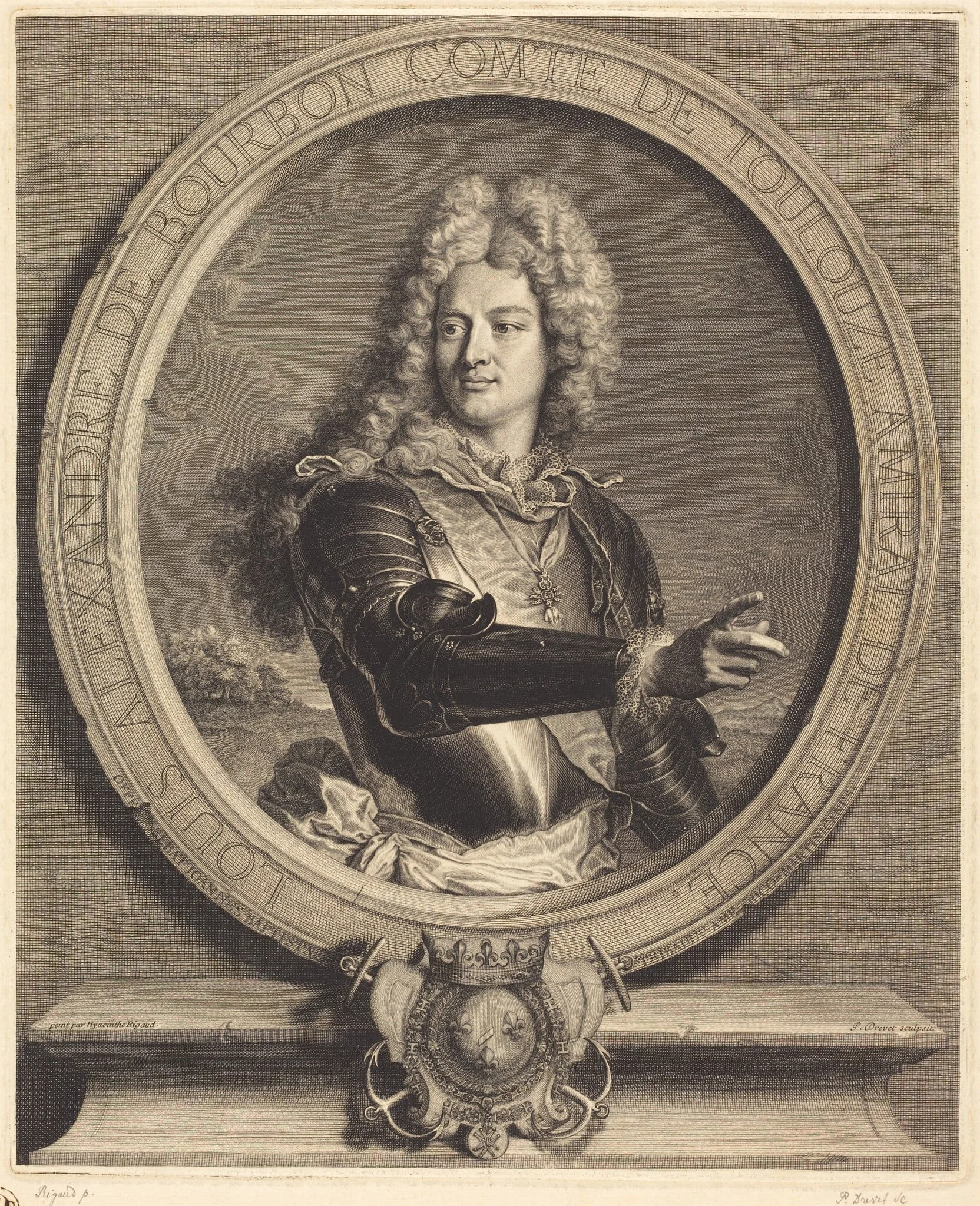 Louis-Alexandre de Bourdon, comte de Toulouse, detail