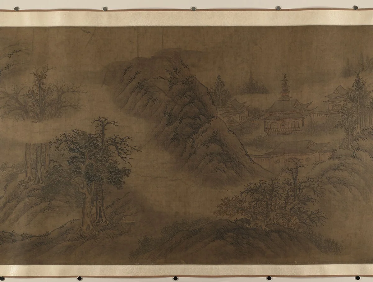 明 佚名 舊傳燕文貴 溪山行旅圖 卷|Landscape, detail