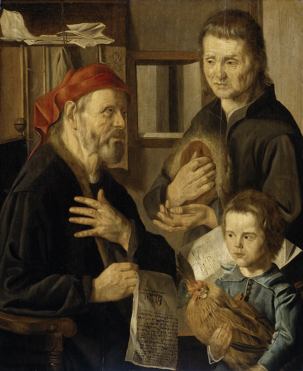 The landlord's steward, by Jan Woutersz Stap, oil, 1636