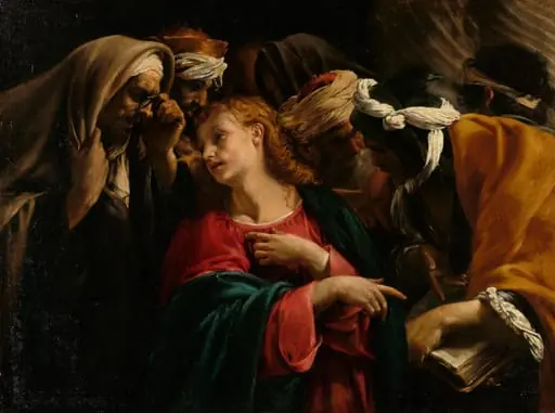 Christ among the Doctors, by Orazio Borgianni, unspecified, 1609
