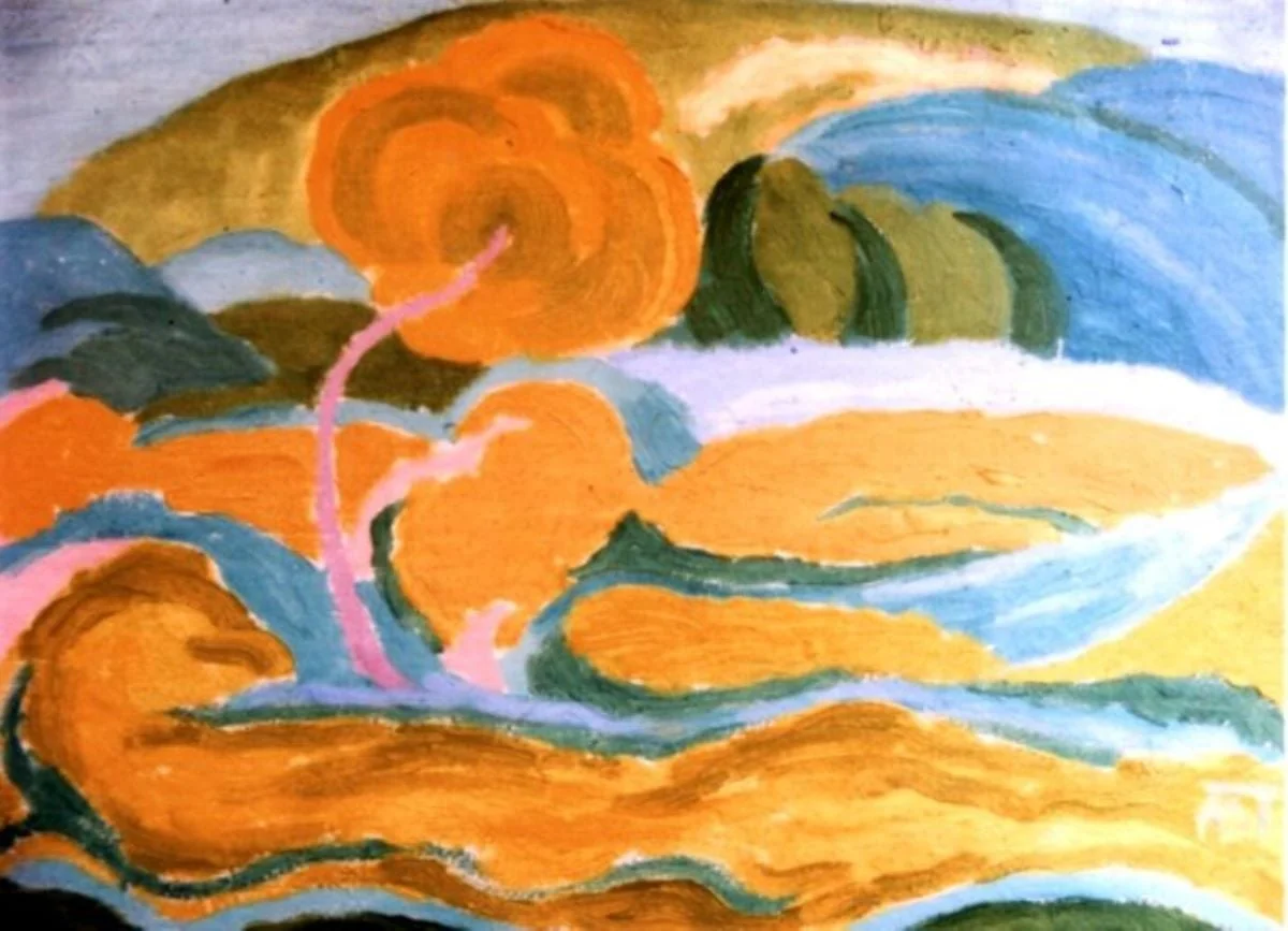 Peisaj, detail