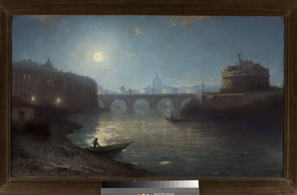 Castel Sant'Angelo in Rome, by Henryk Cieszkowski, oil, 1875