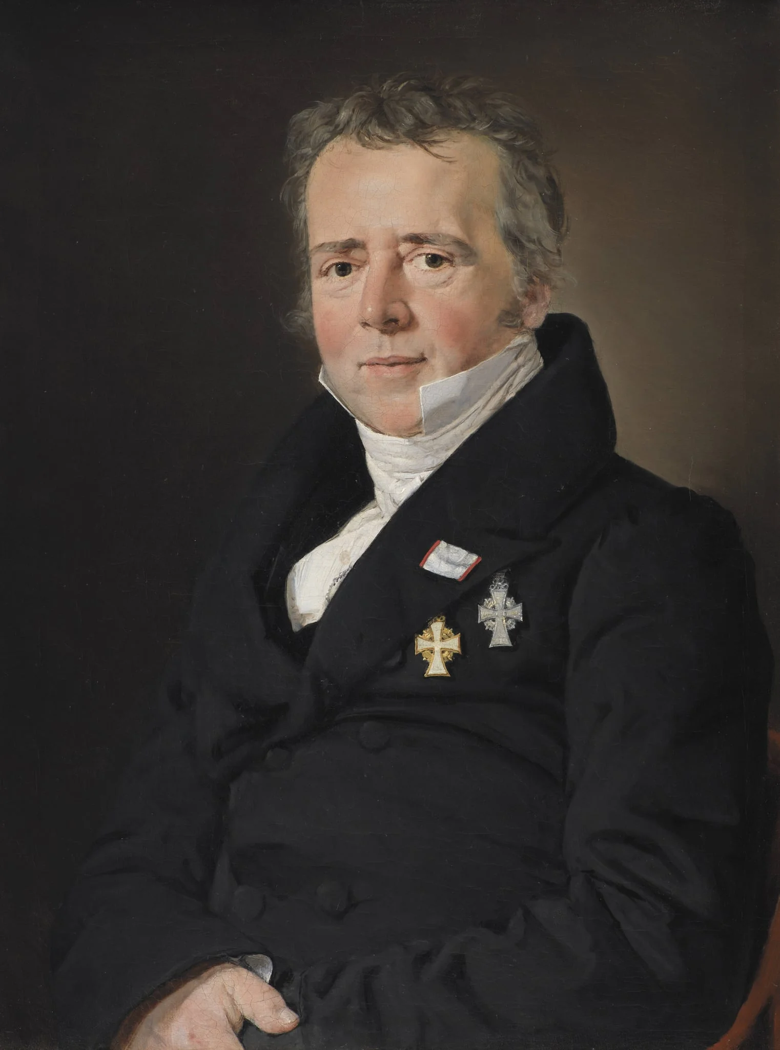 Portrait of the Scientist Hans Christian Ørsted, detail