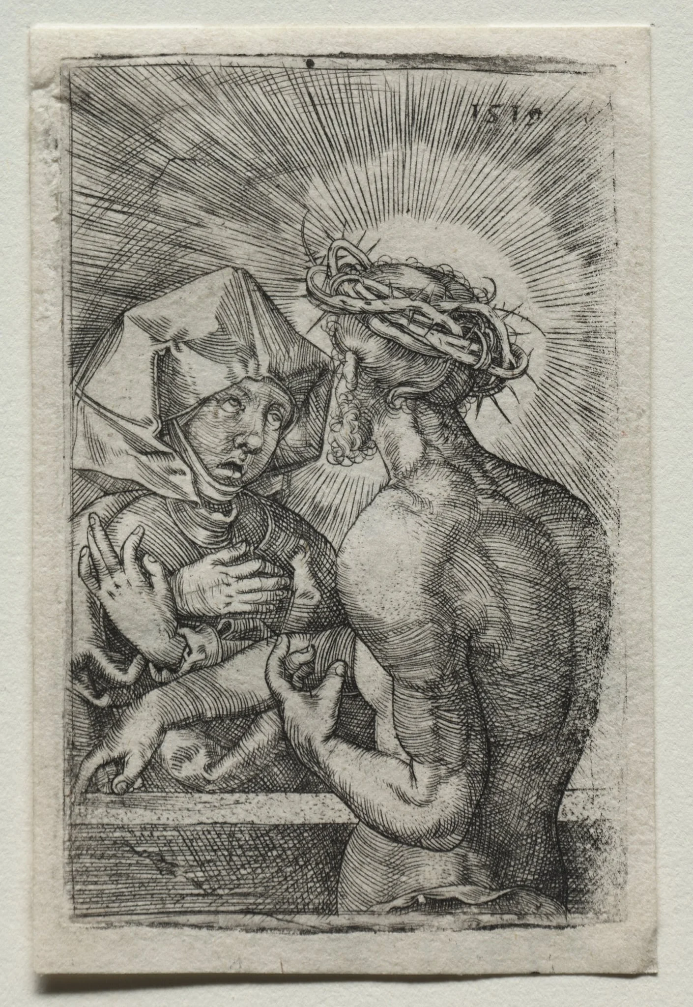 Christ and the Virgin, detail
