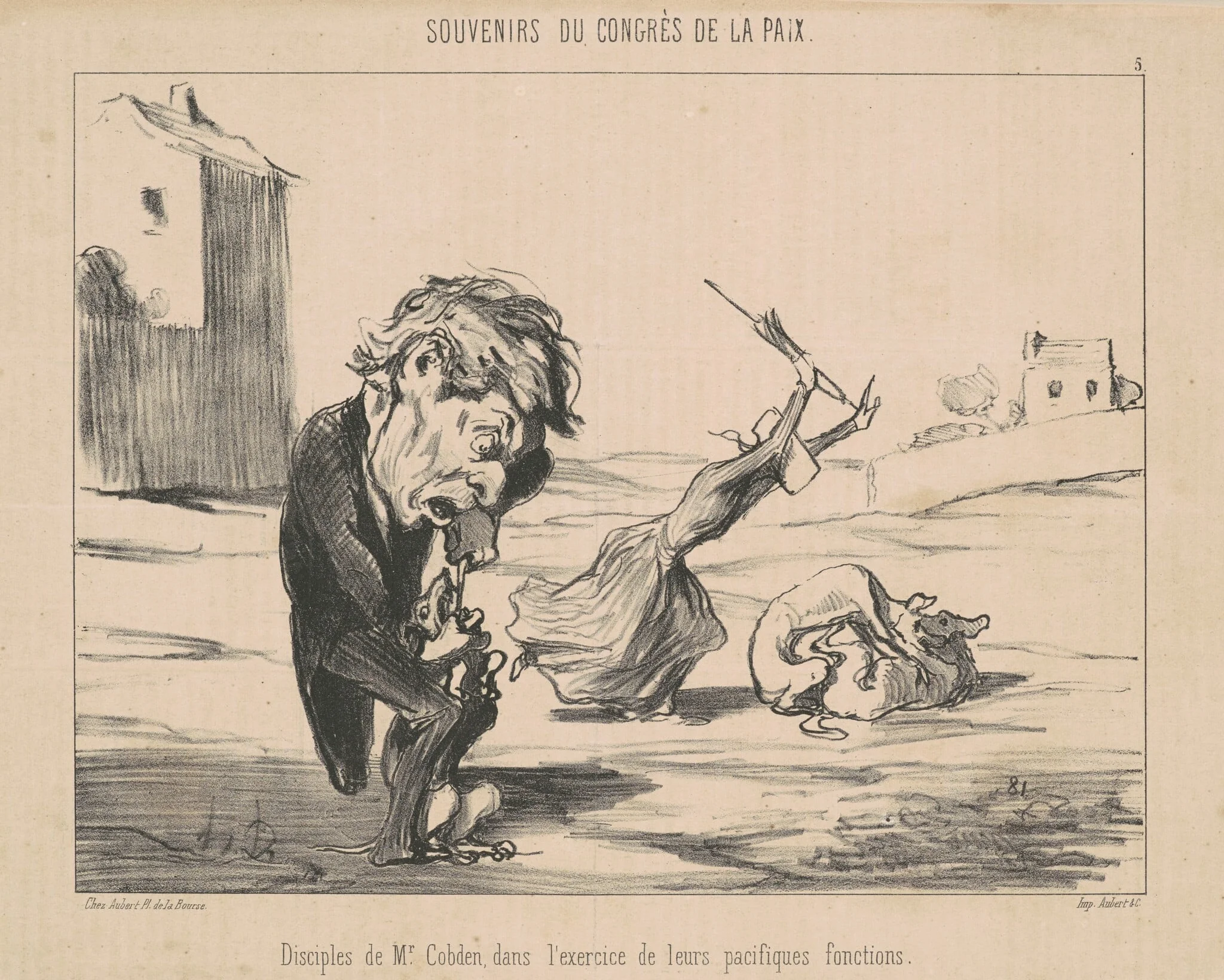 Disciples de M. Cobden, detail