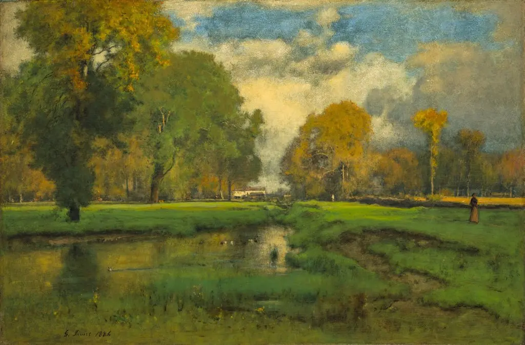 October, by George Inness, oil, 1892