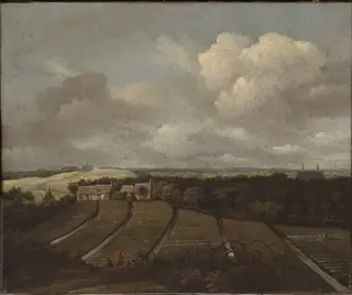 Dunes near Haarlem, by Jan van Kessel the Elder, oil, 1670