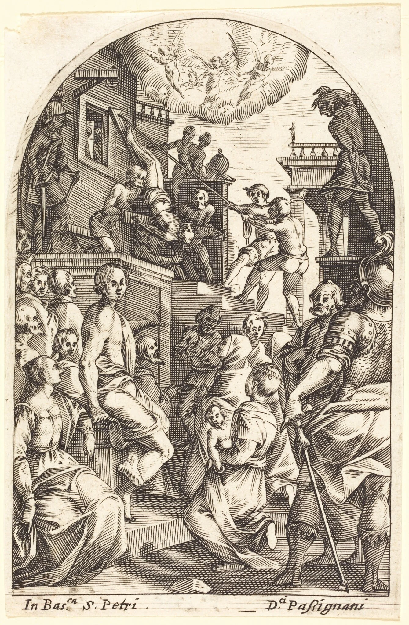 The Martyrdom of Saint Peter, detail