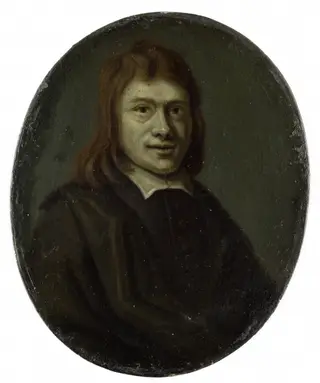 Portrait of Frans van Hoogstraten, Poet and Bookseller in Rotterdam and Dordrecht, by Arnoud van Halen, oil, 1716