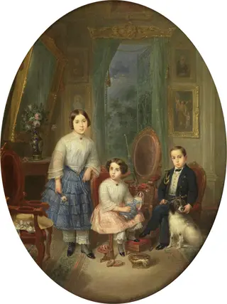 Enrique Concepción y Salud Santaló, by José María Romero y López, oil, 1845
