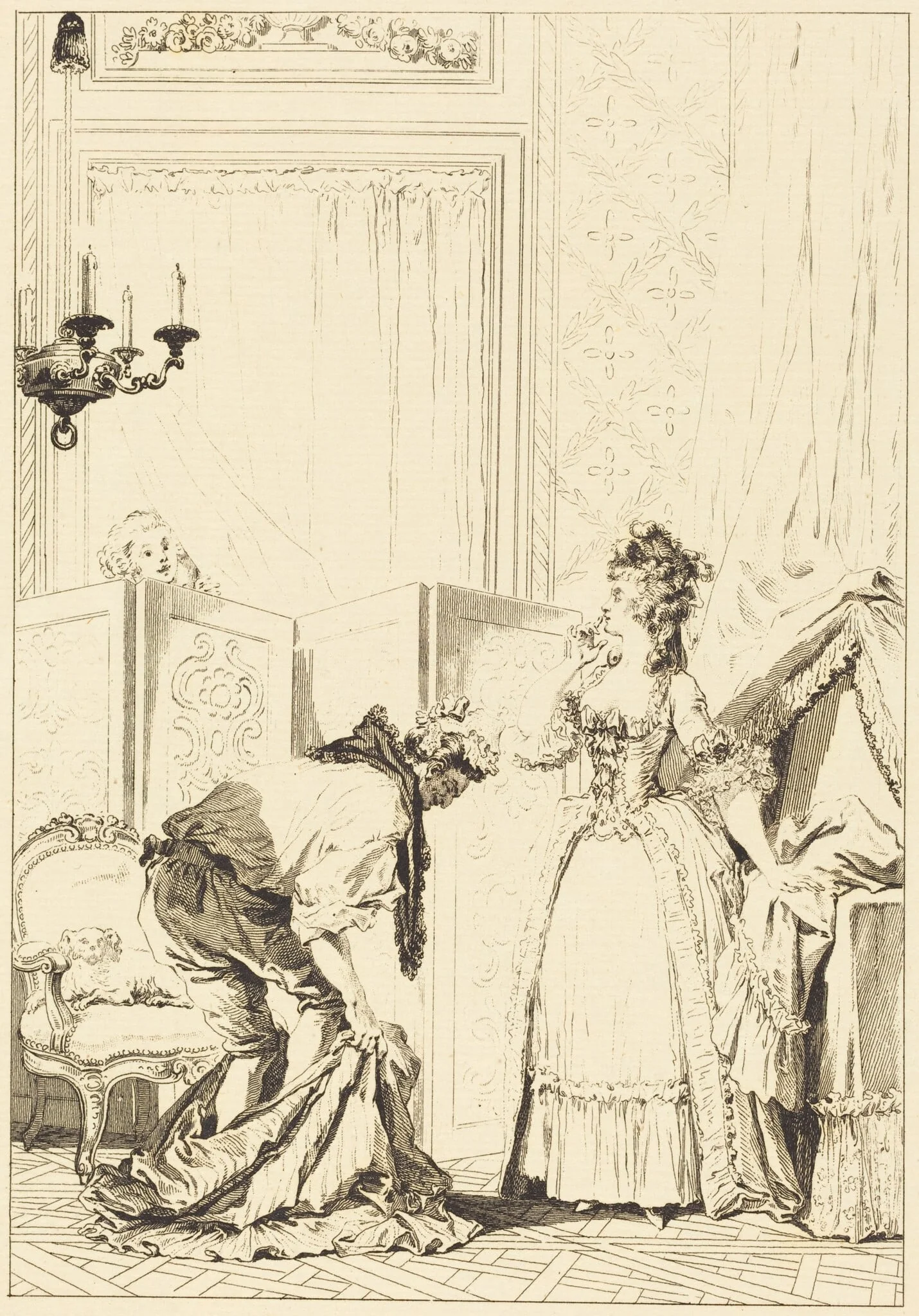 Le cocu battu et content, detail