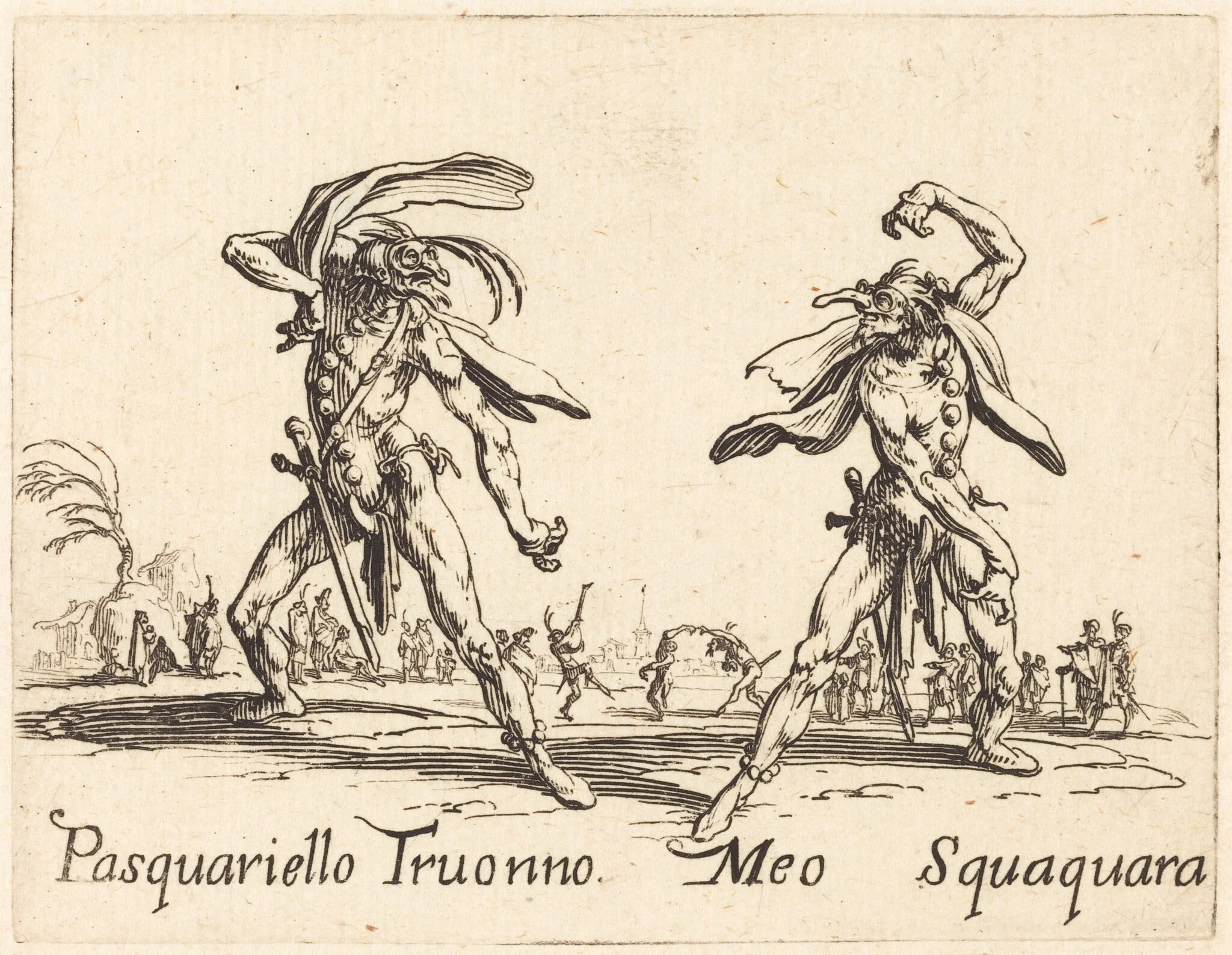 Pasquariello Truonno and Meo Squaquara, detail