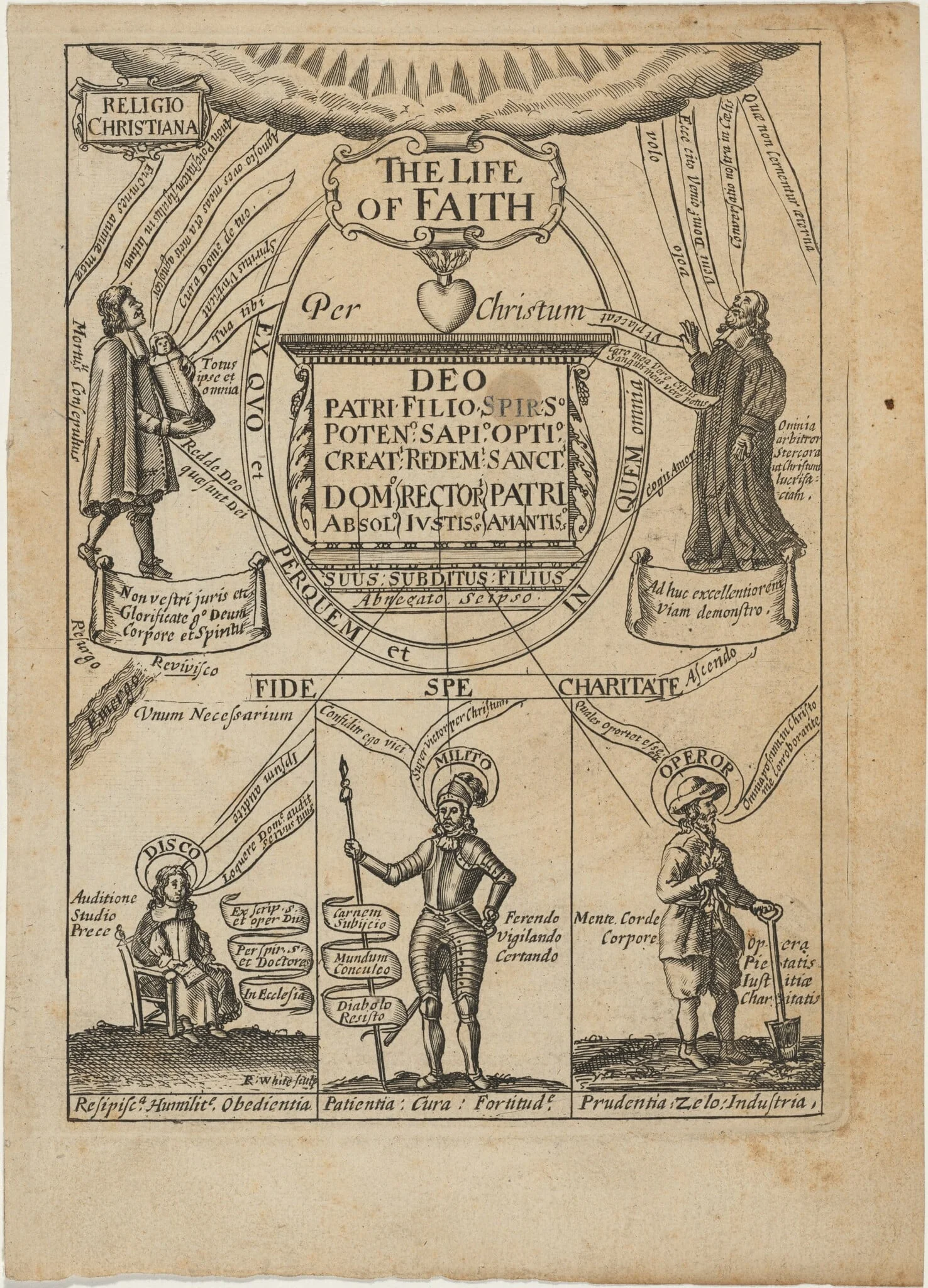 Title Page to The Life of Faith by Richard Baxter, detail