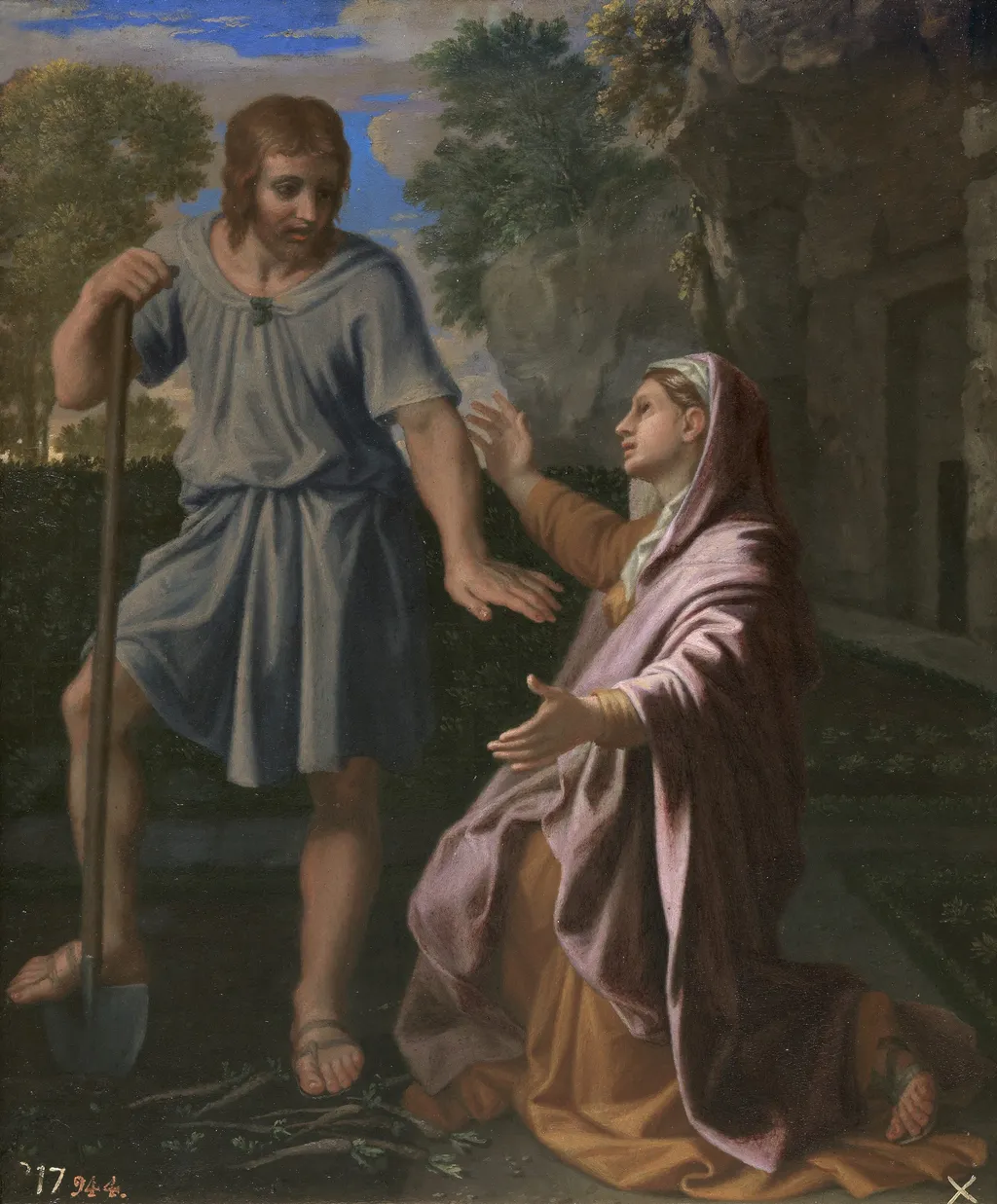 Noli me tangere, by Nicolas Poussin, oil, 1653