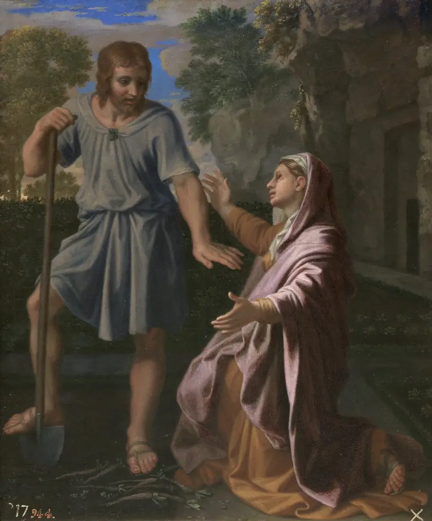Noli me tangere, by Nicolas Poussin, oil, 1653