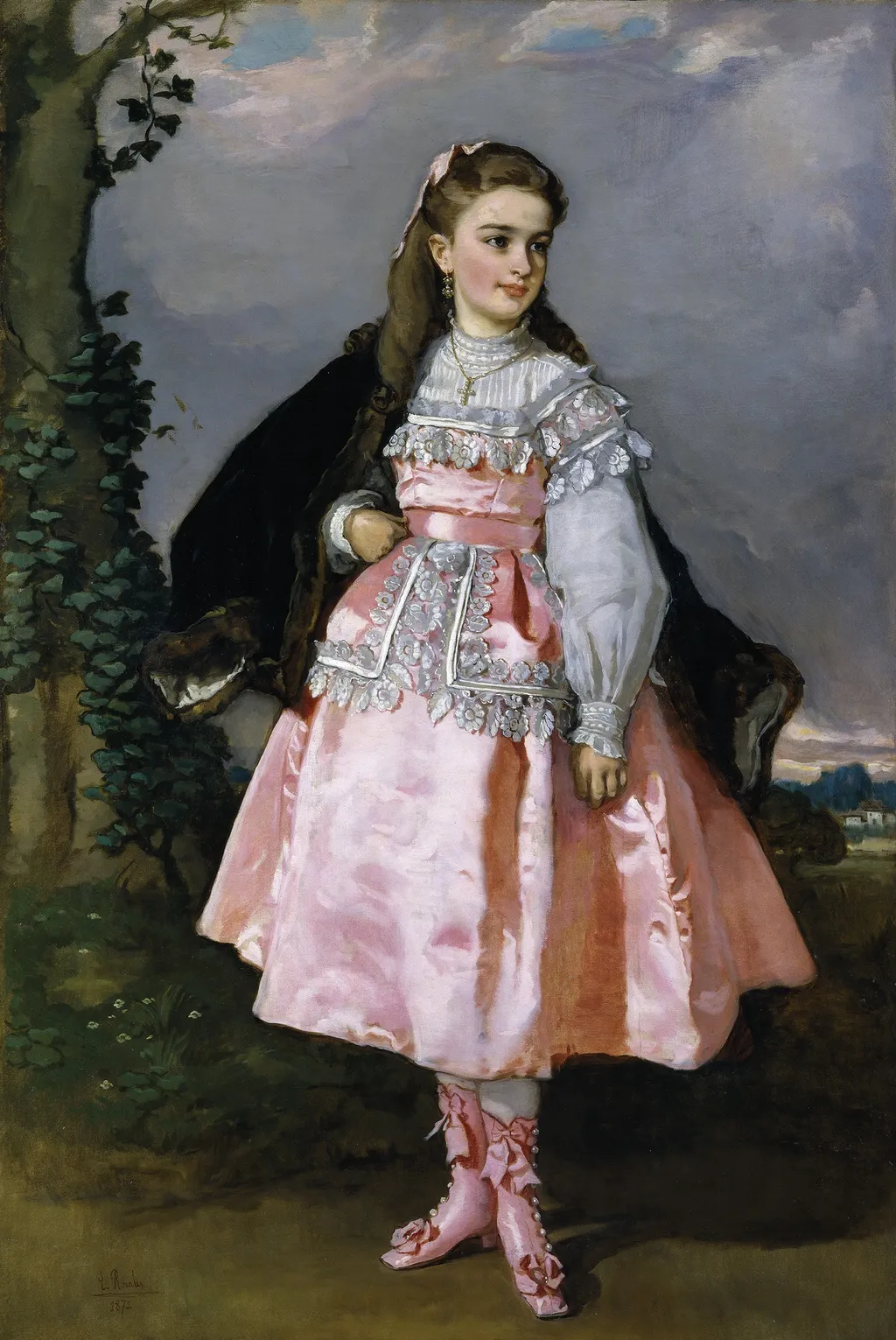 Concepción Serrano, later Countess of Santovenia, by Eduardo Rosales, oil, 1871