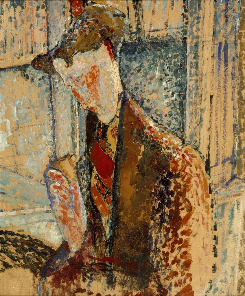 Reverie (Study for the Portrait of Frank Burty Haviland), by Amedeo Modigliani, unspecified, 1914