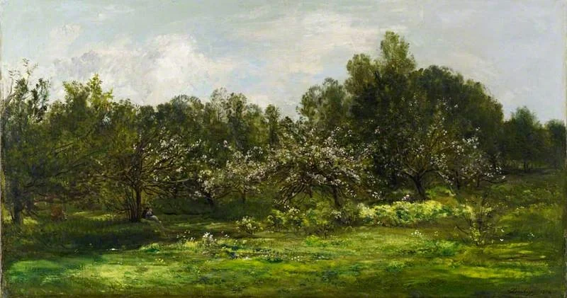 Orchard in Blossom (Les Pommiers en Fleur), detail