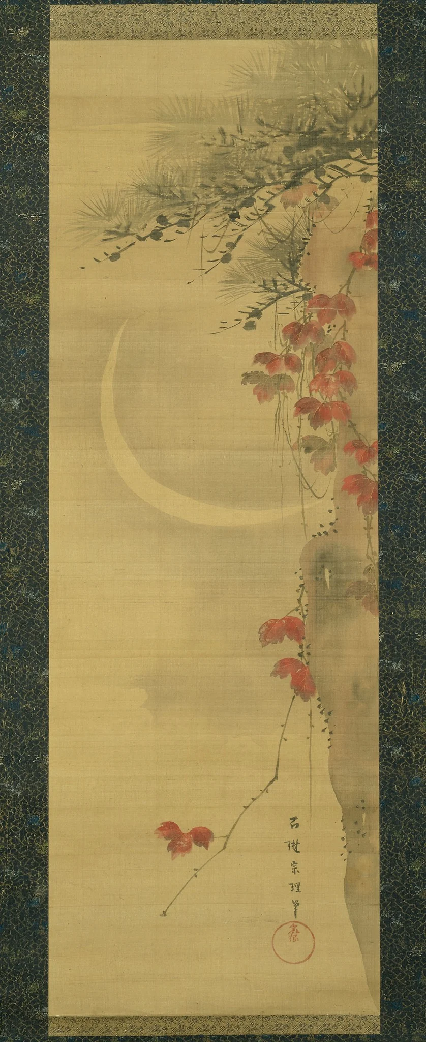 Moon, Pine and Maple, detail