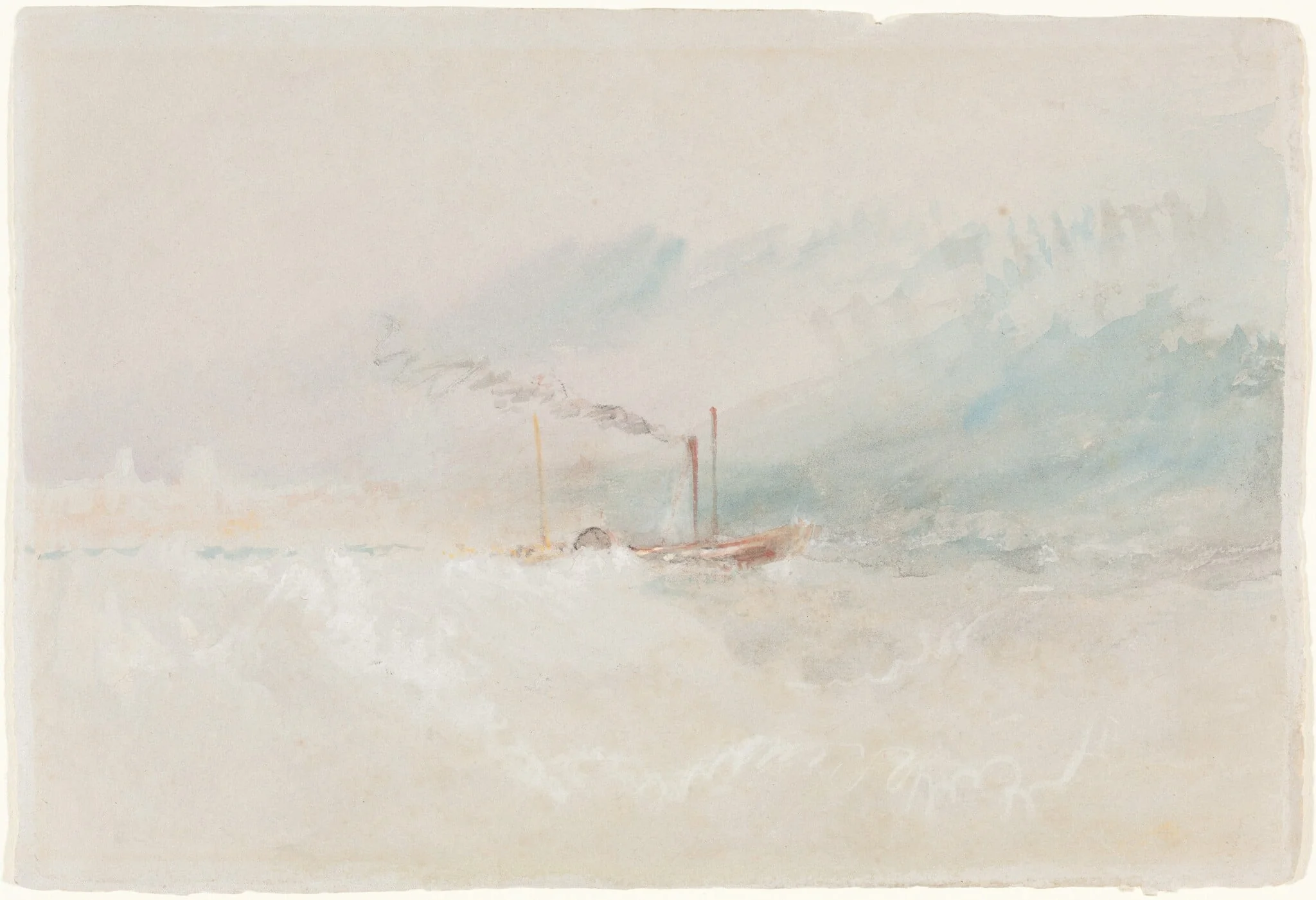 A Packet Boat off Dover, detail