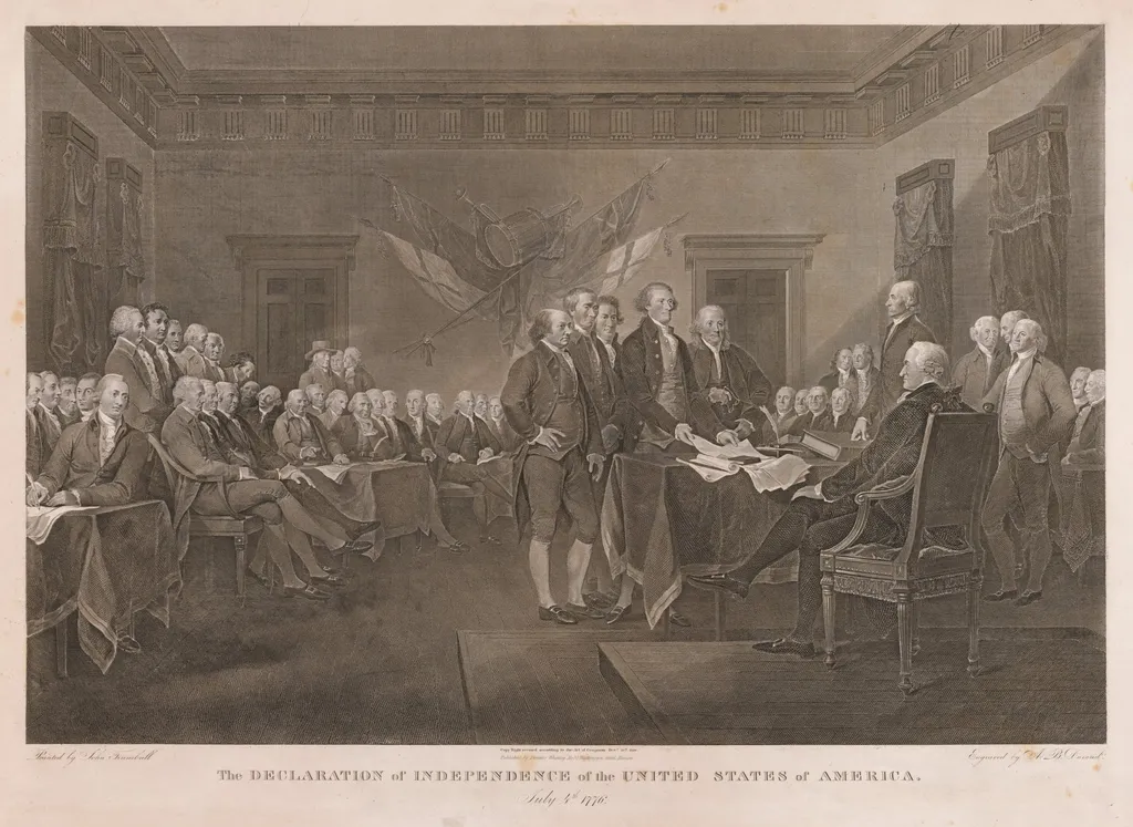 Signing the Declaration of Independence, by Asher Brown Durand, 1823