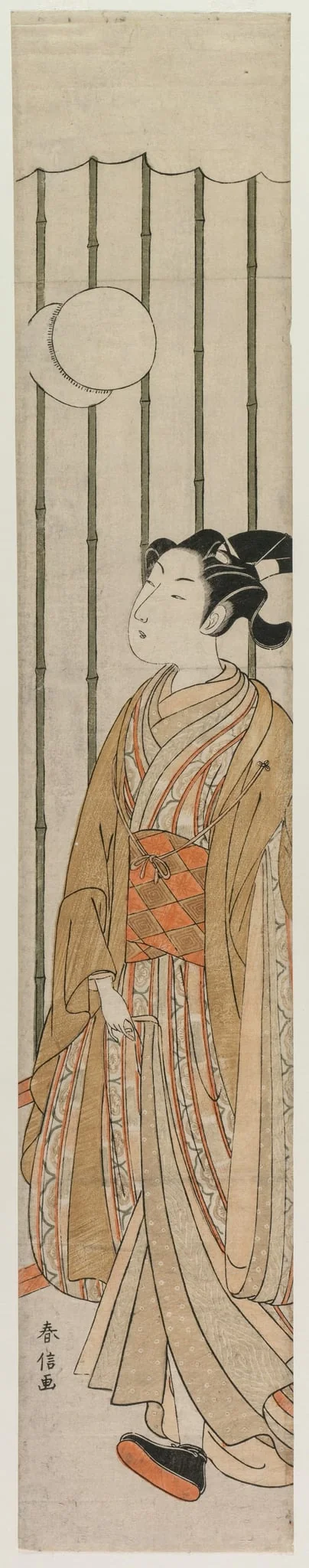 Young Man Playing Football, detail