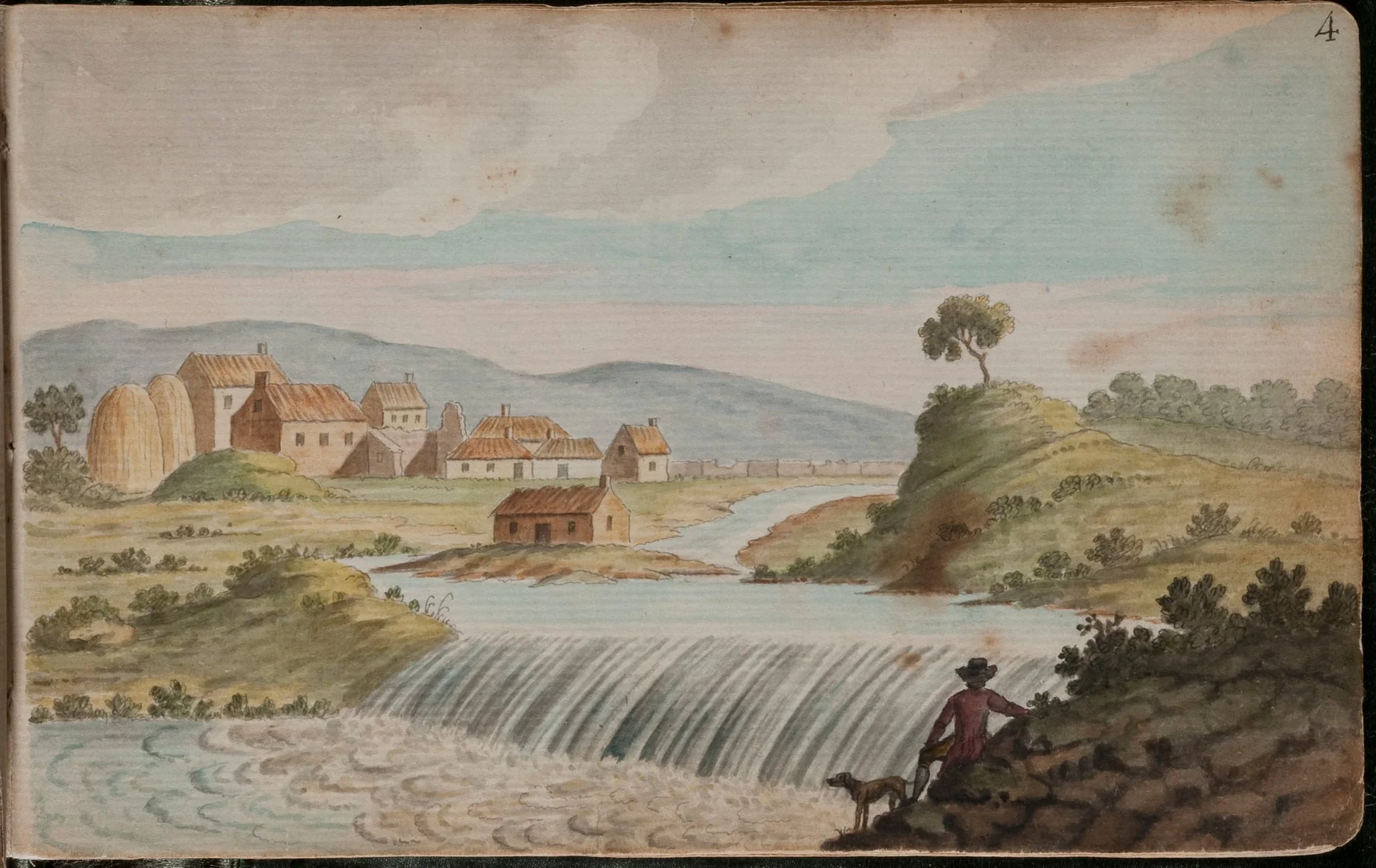 View of Clonskiagh [Clonskeagh], a village on the River Dodder, 1 1/2 miles from Dublin [...], detail
