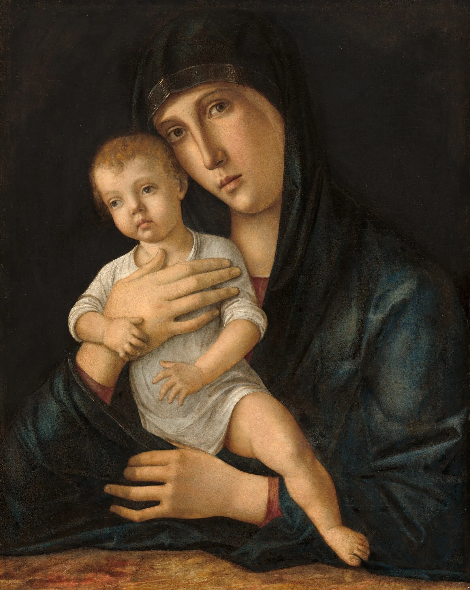 Madonna and Child, detail