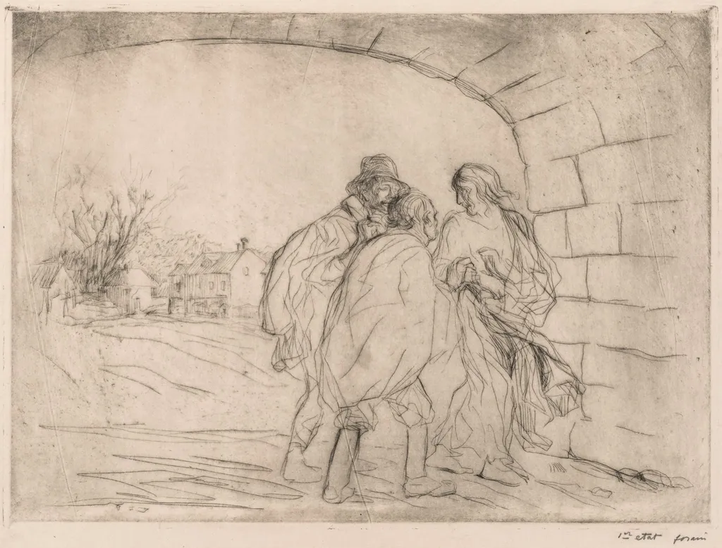 Encounter Under the Vault, by Jean-Louis Forain, 1910