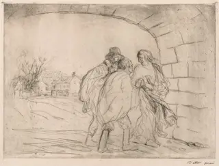 Encounter Under the Vault, by Jean-Louis Forain, 1910