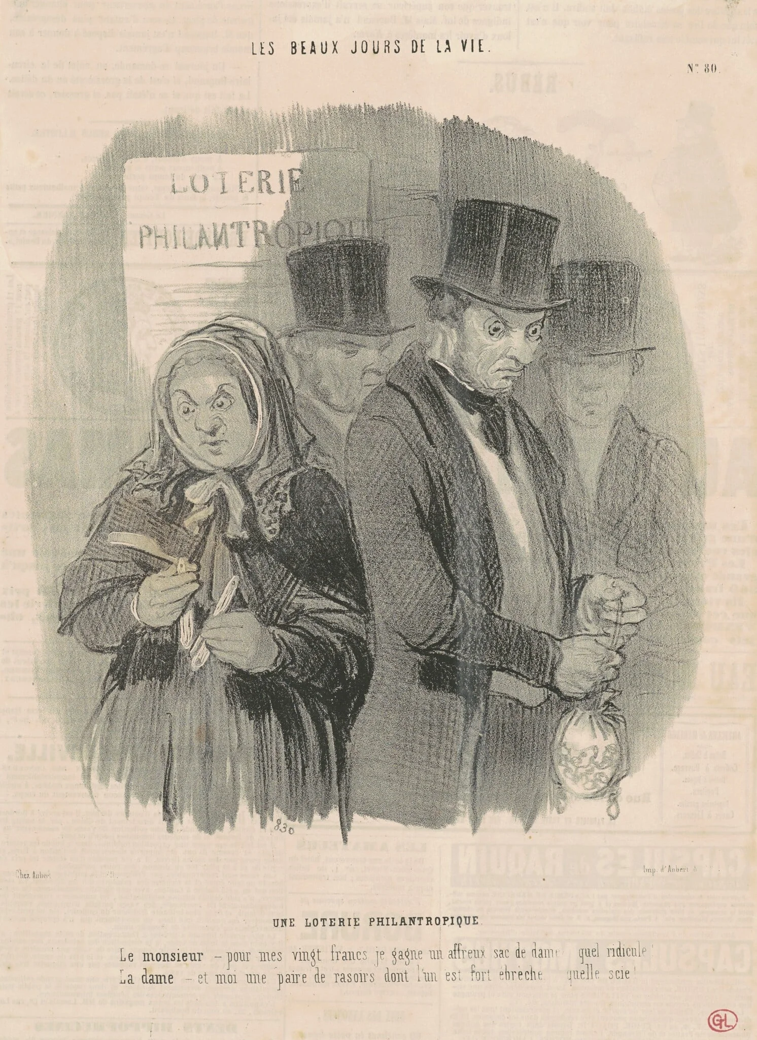 Une loterie philantropique, detail