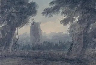 Tomb of the Horatii and Curiatii, Rome, by John Robert Cozens, watercolor, 1786