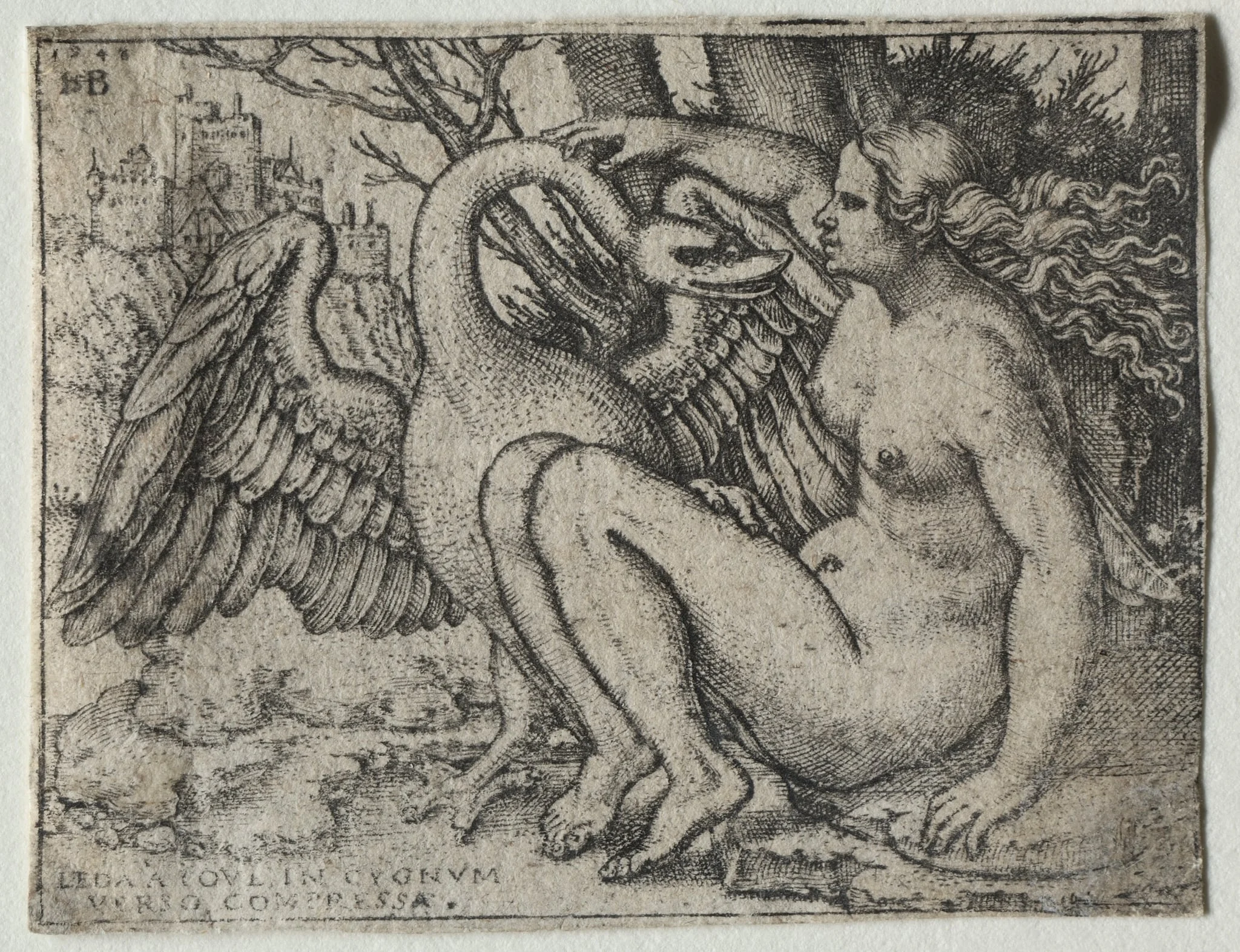 Leda and the Swan, detail