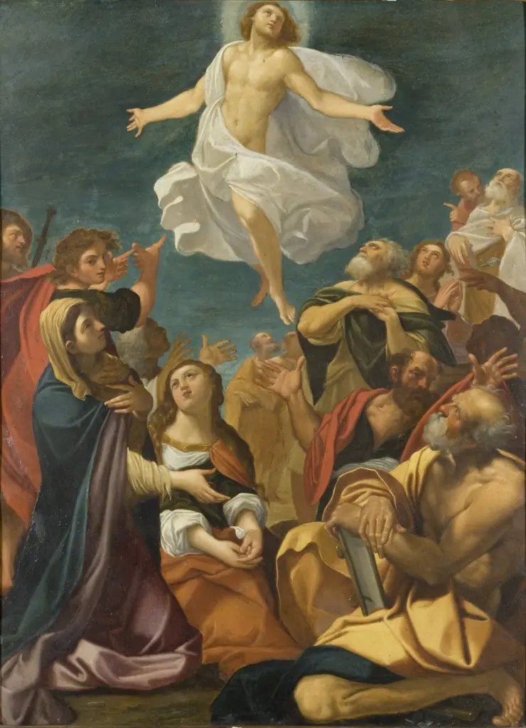 Ascension of Christ, by Giacomo Cavedone, unspecified, 1640