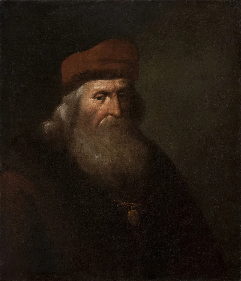 Portrait of Mr. Świdziński, by Rafał Hadziewicz, oil, 1853