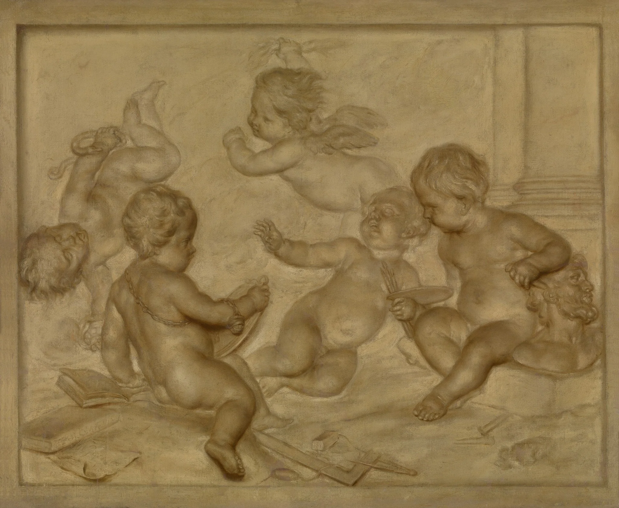 The Fine Arts, detail